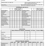 Dental Employment Application