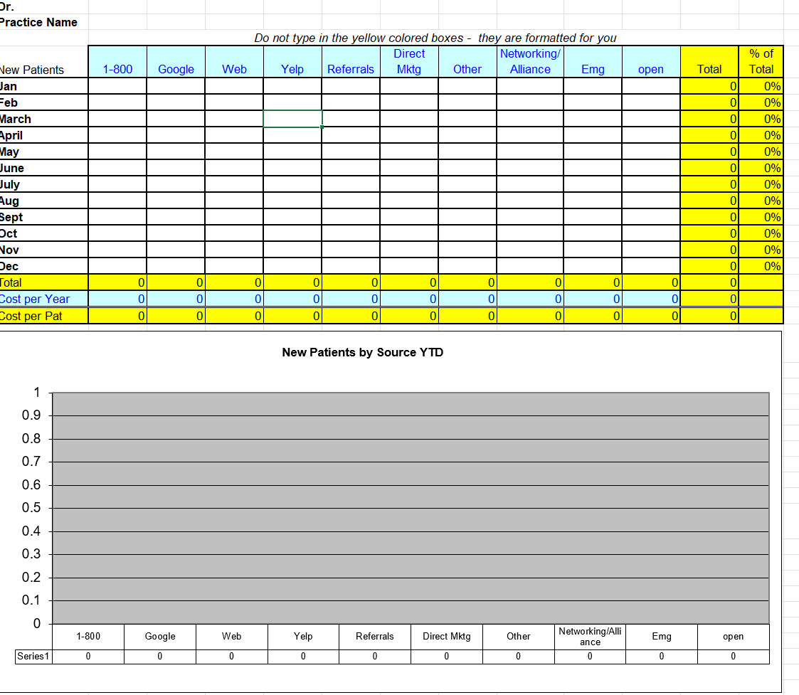 New Patient Tracker